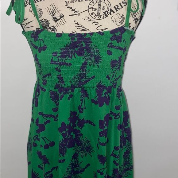 H&M Tie Shoulder Shirred Dress - Picture 2 of 5